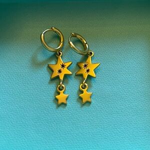 Madewell Gold Star Earrings Whimsical Jewelry